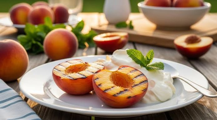 Duraznos asados con crema: postre listo en 20 minutos