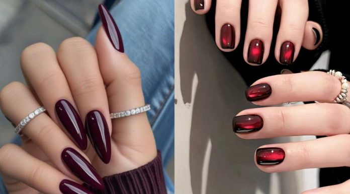 Uñas wine: el tono corinto que domina los momentos más elegantes