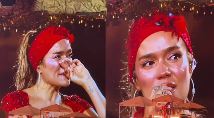 Karol G rompe en llanto en pleno concierto desatando rumores entre sus fanáticos