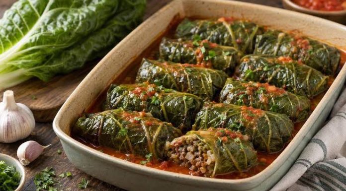 Acelgas rellenas de carne al horno: ¡Muy fácil de preparar!