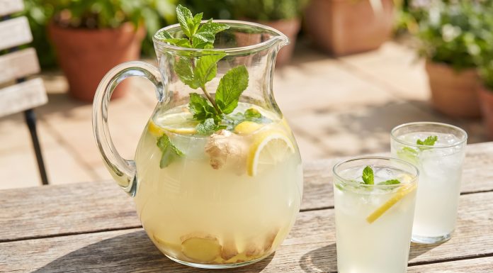 Limonada con menta y jengibre: rápida, fácil y muy refrescante